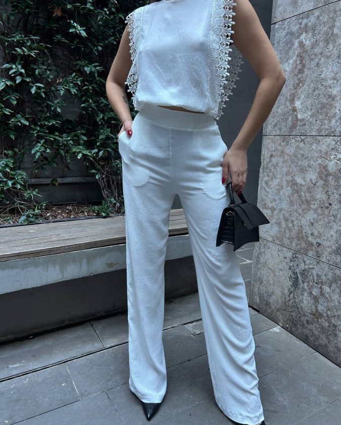 Güpürlü Keten Takım